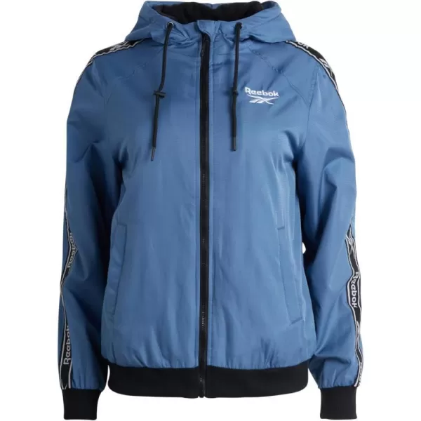 imageReebok Womens Jacket  Weather Resistant Fleece Lined Windbreaker Coat Storm Guard Hood  Light Jacket fornbspWomen SXLHoops Blue