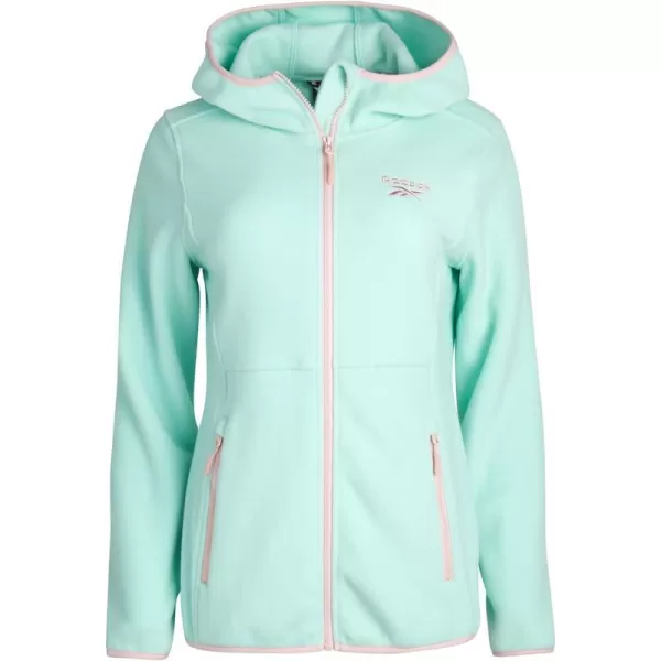 imageReebok Womens Jacket  Weather Resistant Polar Fleece Lined Jacket  Lightweight Outerwear Windbreaker Coat for Women SXLMint