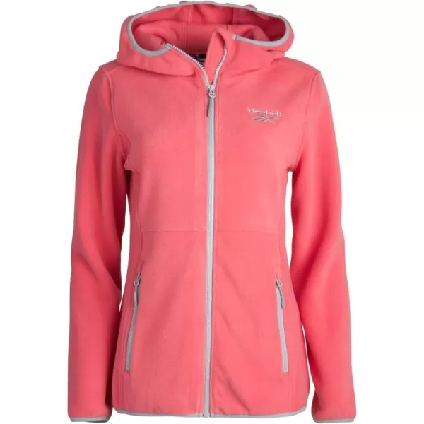 imageReebok Womens Jacket  Weather Resistant Polar Fleece Lined Jacket  Lightweight Outerwear Windbreaker Coat for Women SXLPetal Pink