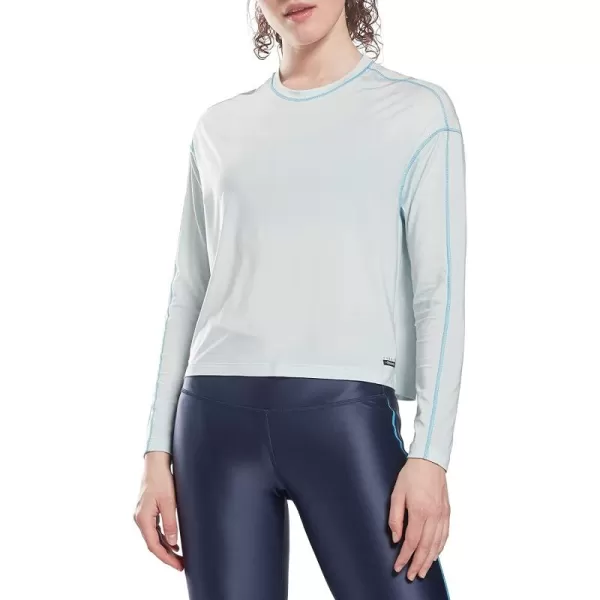 imageReebok Womens Loose Fitting Long Sleeve Shirt Chalk Blue