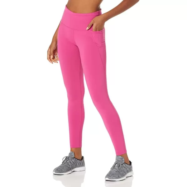 imageReebok Womens Lux HighRise Leggings in Semi Proud Pink with Side Pocket