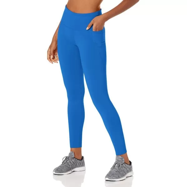 imageReebok Womens Lux HighRise LeggingsVector BlueSide Pocket