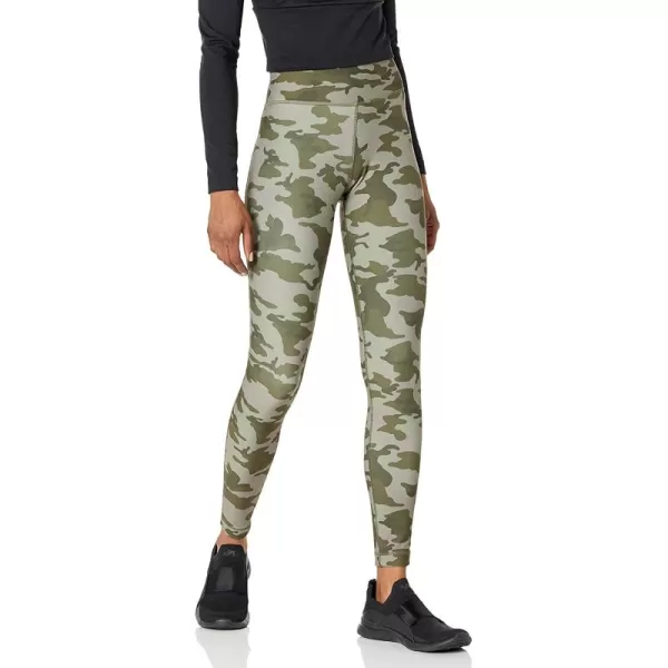 imageReebok Womens Lux Leggings in Army Green Camo
