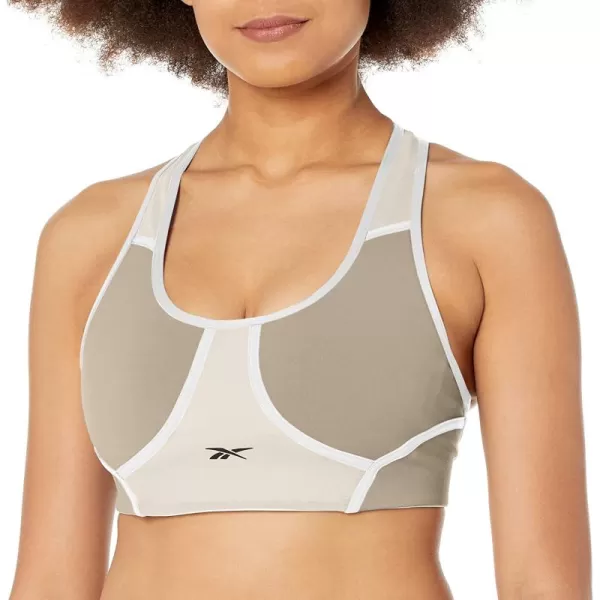 imageReebok Womens Lux Racerback Sports Bra  Medium Support Boulder Grey
