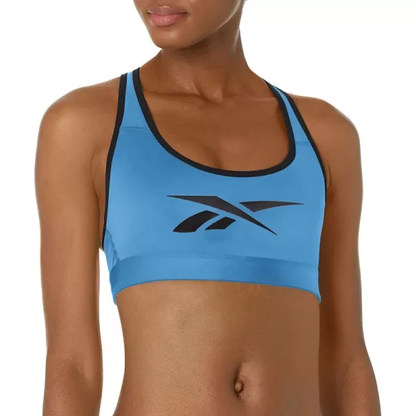 imageReebok Womens Lux Racerback Sports Bra Essential Blue Medium Support