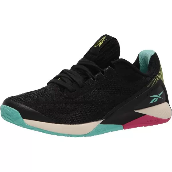 imageReebok Womens Nano X1 Cross TrainerVegan CollectionBlackPinkBlue