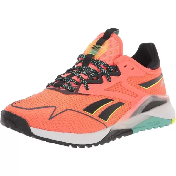 imageReebok Womens Nano X2 Tr Adventure Cross TrainerOrange FlareBlackSolar Acid Yellow