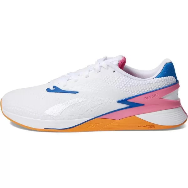 imageReebok Womens Nano X3 Cross TrainerWhitePeach FuzzPink