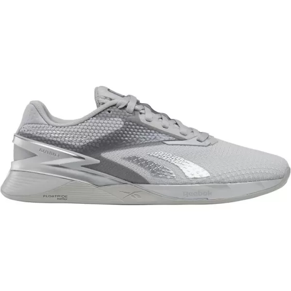 imageReebok Womens Nano X3 Training ShoesPure GreySilver Metallic