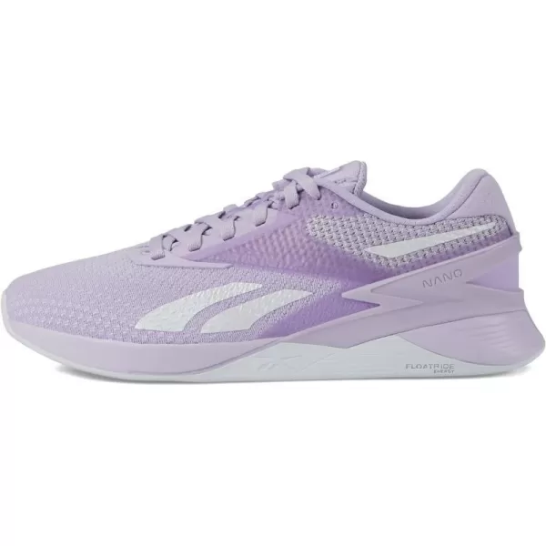 imageReebok Womens Nano X3 Training ShoesPurple OasisCold GreyVector Blue