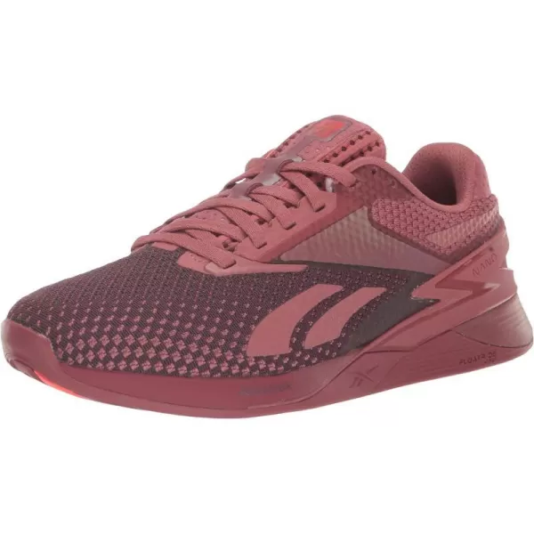 imageReebok Womens Nano X3 Training ShoesSedona RoseMaroonNeon Cherry