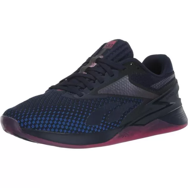 imageReebok Womens Nano X3 Training ShoesVector NavySemi Proud PinkVector Blue