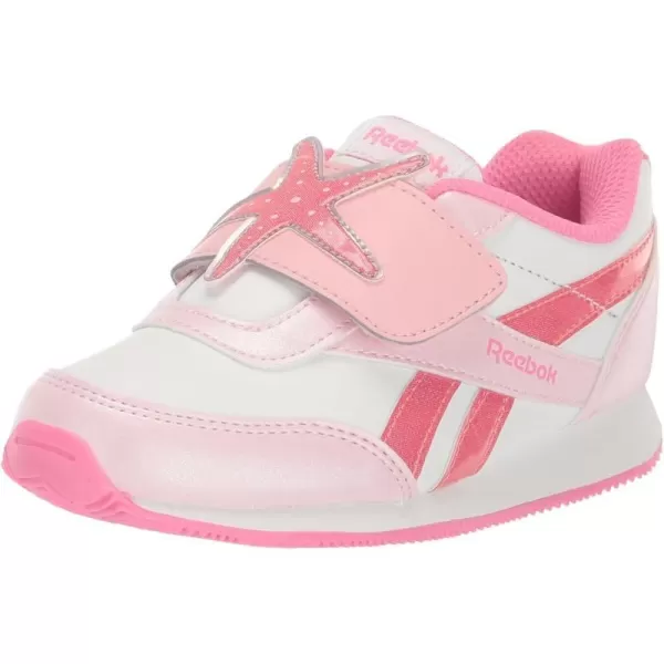 imageReebok Womens Royal Classic Jogger 20 Kc SneakerWhitePink GlowTrue Pink
