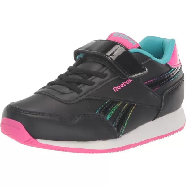 imageReebok Womens Royal Classic Jogger 30 1v SneakerBlackLaser PinkBlack