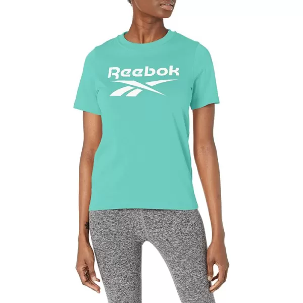 imageReebok Womens Semi Classic Logo Tee TealWhite