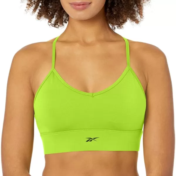 imageReebok Womens Sports Bra Light Support Acid Yellow