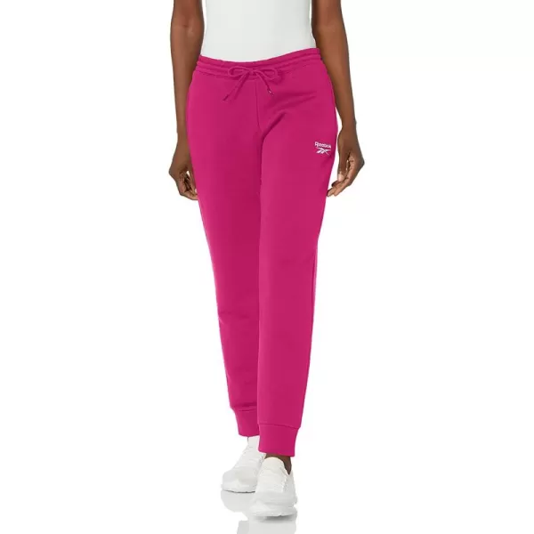imageReebok Womens Standard Fleece Joggers in Semi Proud PinkWhite Logo