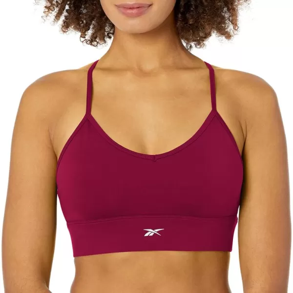 imageReebok Womens TriBack Sports Bra Light Support Punch Berry
