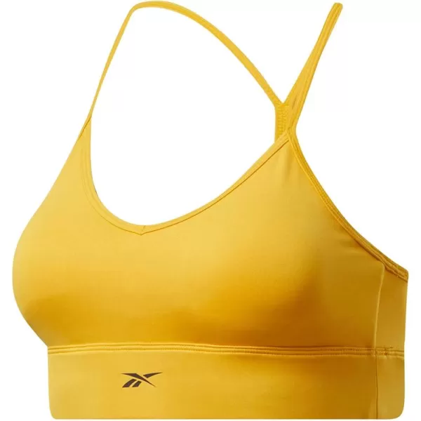 imageReebok Womens TriBack Sports Bra Semi Solar Gold Light Support