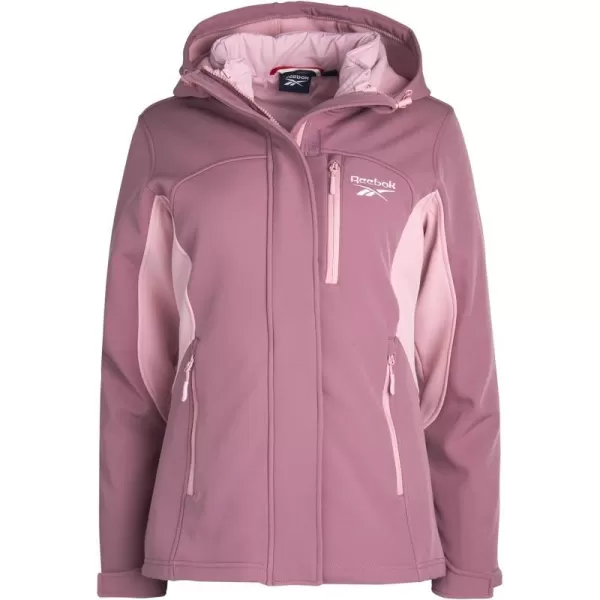 imageReebok Womens Winter Coat  System Jacket Removable Waterproof Shell  Heavyweight Windbreaker Ski Jacket for Women SXLDark Dusty Rose