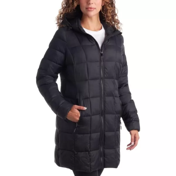 imageReebok Womens Winter Jacket  Long Length Quilted Puffer Parka  Heavyweight Outerwear Coat for Women SXLBlack