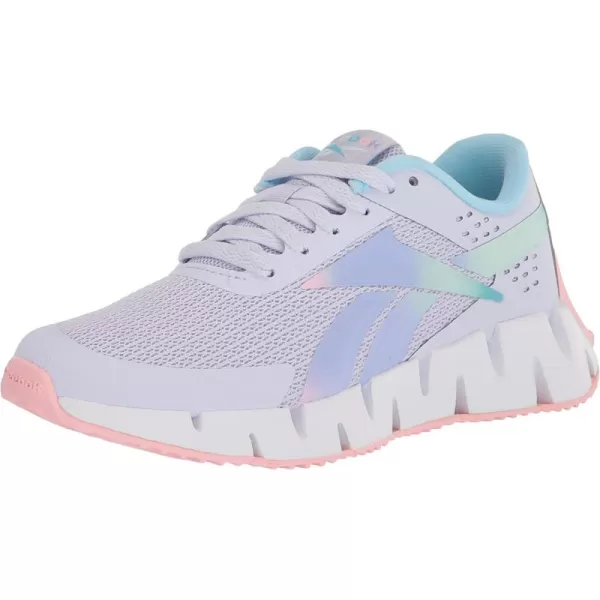 imageReebok Zig Dynamica 20 Sneaker for UnisexChild in Lucid LilacPink GlowDigital Blue