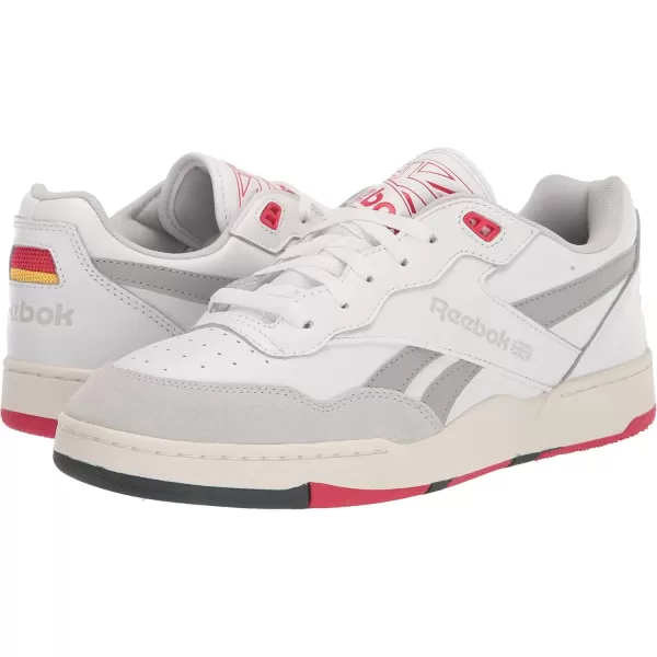 imageReebok Unisex Adult BB 4000 II Basketball ShoeFtwr WhitePure GreyVector Red