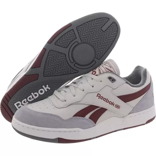 imageReebok Unisex Adult BB 4000 II Basketball ShoeSteely FogCold GreyClassic Maroon