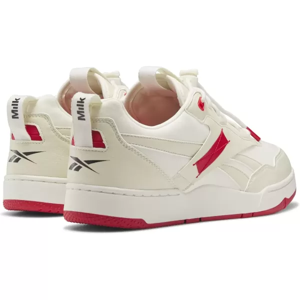 imageReebok Unisex Adult BB 4000 II Basketball ShoeVeganVintage ChalkBlackVector Red