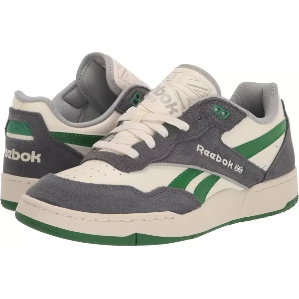 imageReebok Unisex Adult BB 4000 II Basketball ShoeWhitePure GreyGlen Green