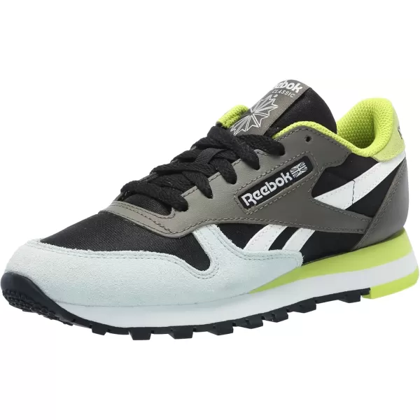 imageReebok Unisex Adult Classic LeatherBlackChalkArmy Green