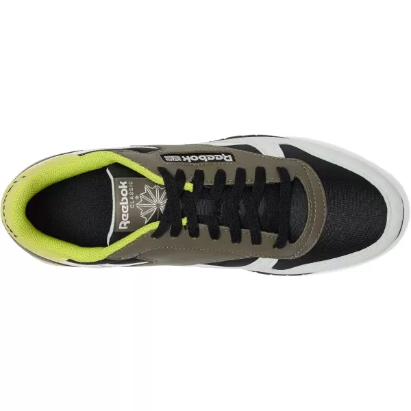 imageReebok Unisex Adult Classic LeatherBlackChalkArmy Green