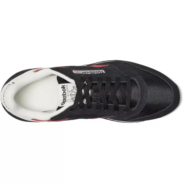 imageReebok Unisex Adult Classic LeatherBlackChalkFlash Red