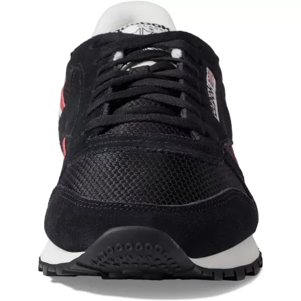 imageReebok Unisex Adult Classic LeatherBlackChalkFlash Red