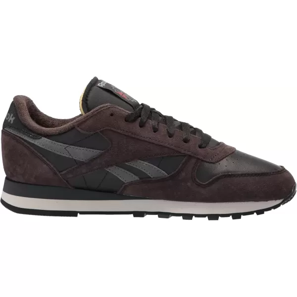 imageReebok Unisex Adult Classic LeatherBlackDark MatterGrey 5