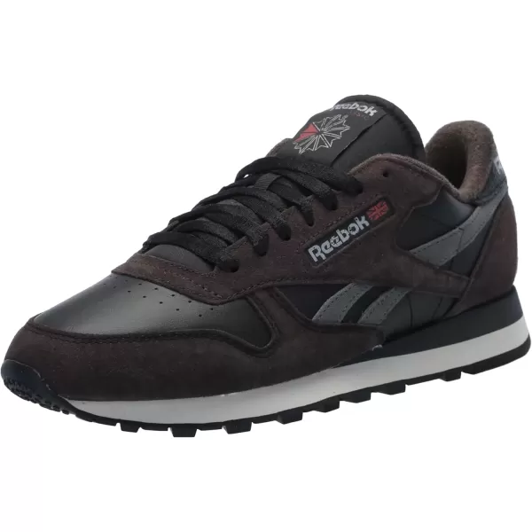 imageReebok Unisex Adult Classic LeatherBlackDark MatterGrey 5