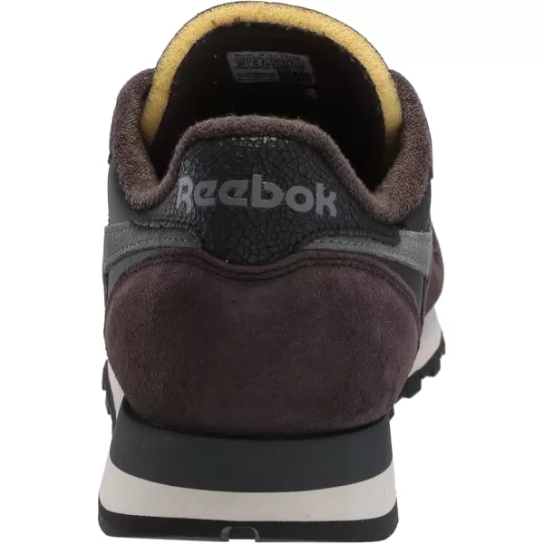 imageReebok Unisex Adult Classic LeatherBlackDark MatterGrey 5