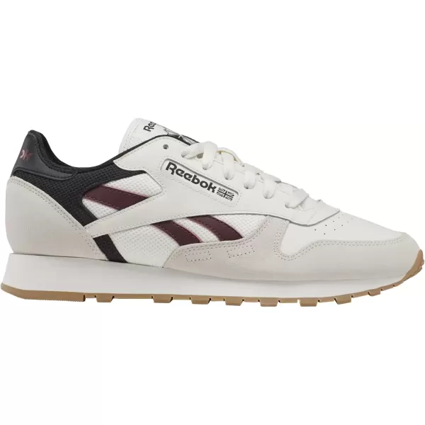 imageReebok Unisex Adult Classic LeatherChalkMaroonBlack