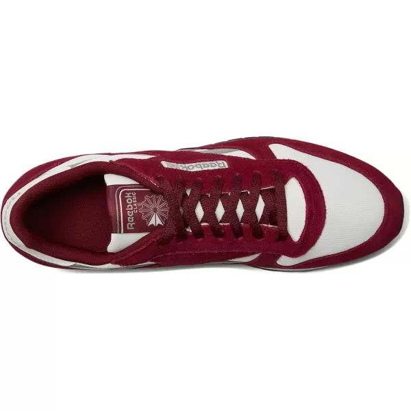 imageReebok Unisex Adult Classic LeatherRich MaroonChalkGrey 3