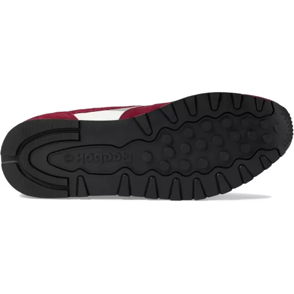 imageReebok Unisex Adult Classic LeatherRich MaroonChalkGrey 3