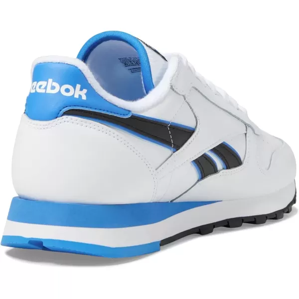 imageReebok Unisex Adult Classic LeatherWhiteKinetic BlueBlack