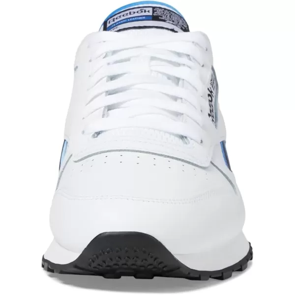 imageReebok Unisex Adult Classic LeatherWhiteKinetic BlueBlack