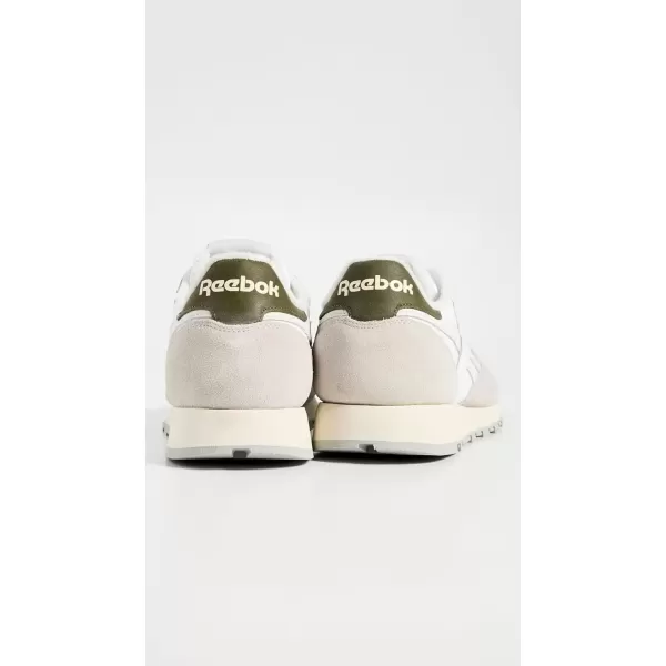 imageReebok Unisex Adult Classic LeatherWhiteSteely FogPure Grey