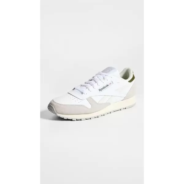 imageReebok Unisex Adult Classic LeatherWhiteSteely FogPure Grey