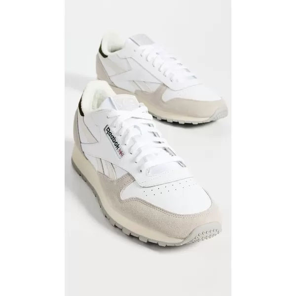 imageReebok Unisex Adult Classic LeatherWhiteSteely FogPure Grey