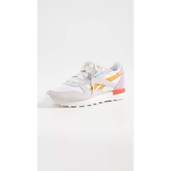 imageReebok Womens Classic Leather SneakerChalkOchreInfused Lilac