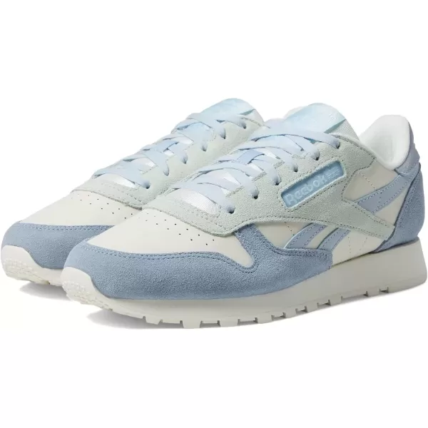 imageReebok Womens Classic Leather SneakerChalkPale BlueVintage Blue