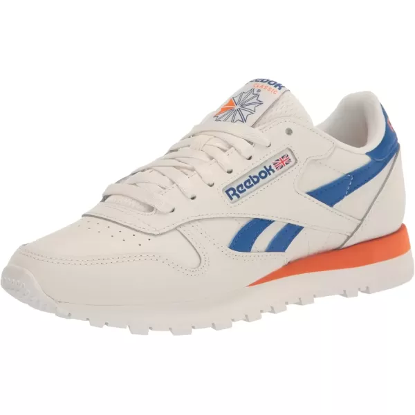 imageReebok Womens Classic Leather SneakerChalkVector BlueSmash Orange