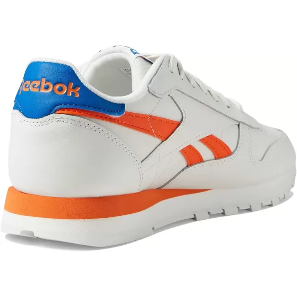 imageReebok Womens Classic Leather SneakerChalkVector BlueSmash Orange