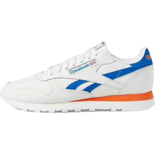 imageReebok Womens Classic Leather SneakerChalkVector BlueSmash Orange